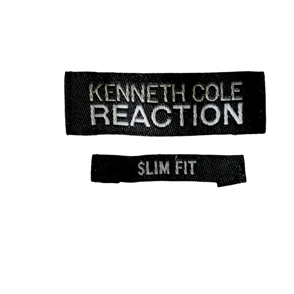 Men’s White long sleeve Slim Fit KENNETH COLE REACTION 15 1/2 34-35 Dress Shirt - Picture 3 of 9